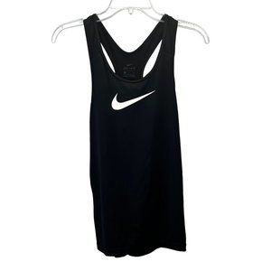 Nike Dri Fit Pro Cool Tank size S Women Black White Swoosh Racerback Perforated